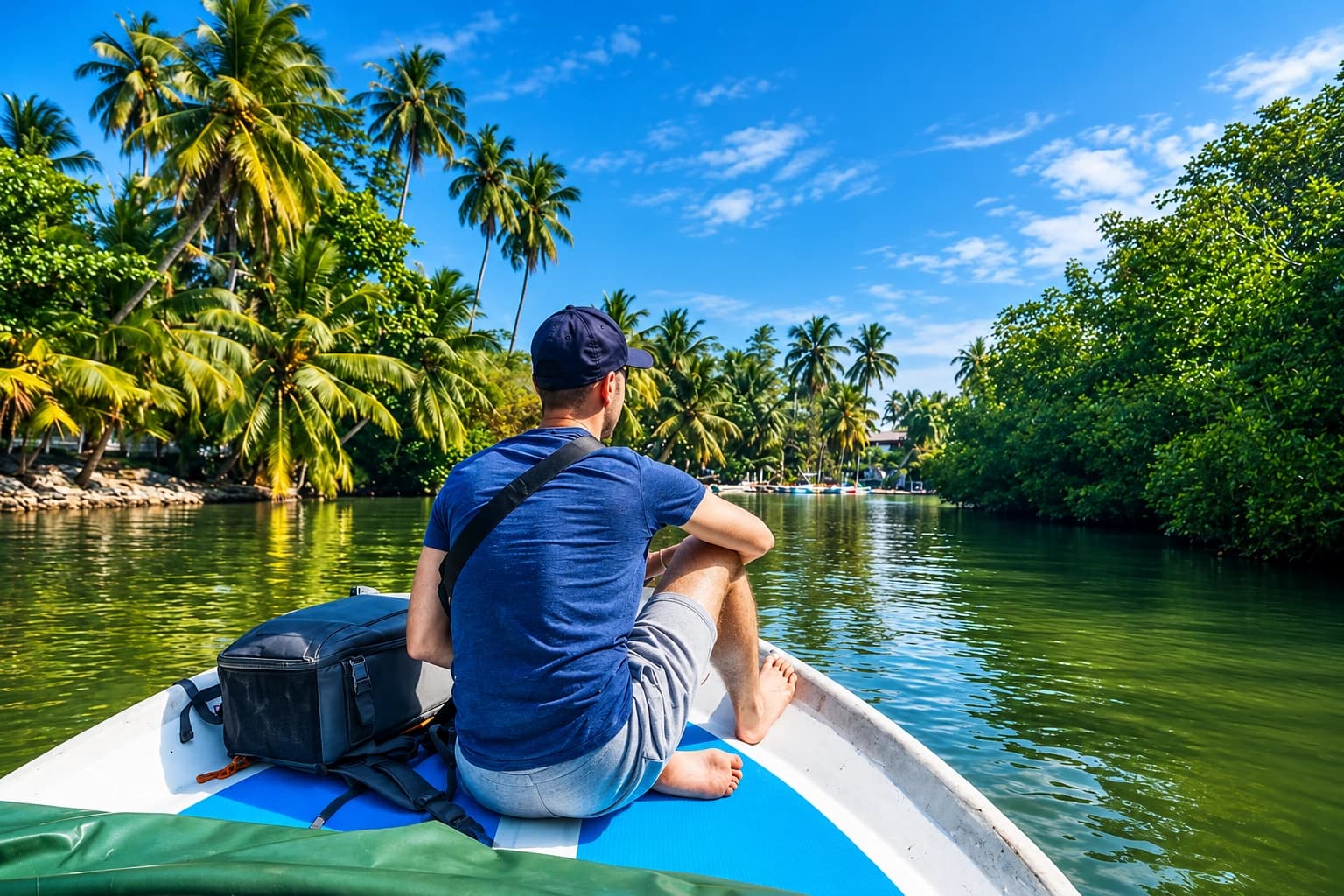 Boat safari through mangroves on the Kalu Ganga